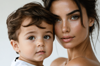 découvrez emily ratajkowski dans le rôle d'une maman protectrice avec son fils sylvester pour la nouvelle campagne élégante de chanel.