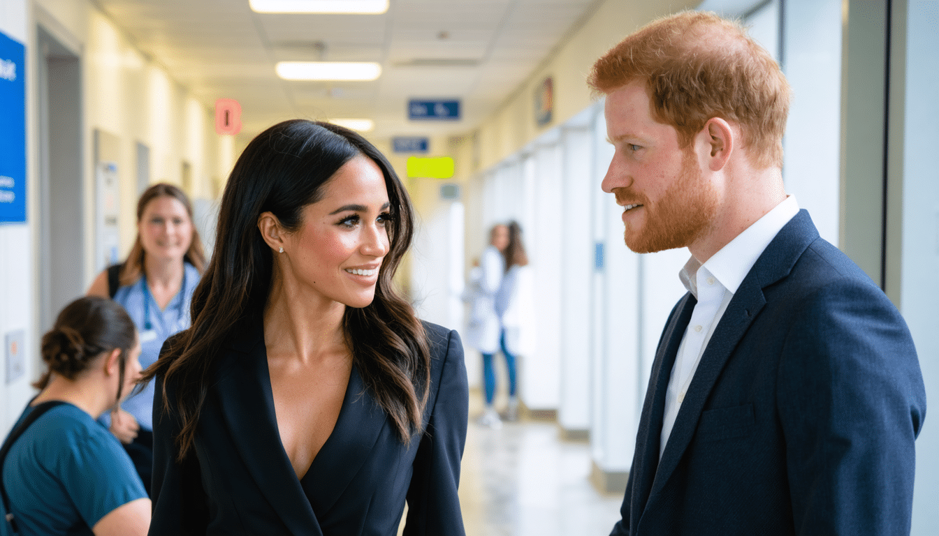 meghan markle et le prince harry visitent un hôpital à melbourne, laissant une impression mémorable lors de leur déplacement en australie.
