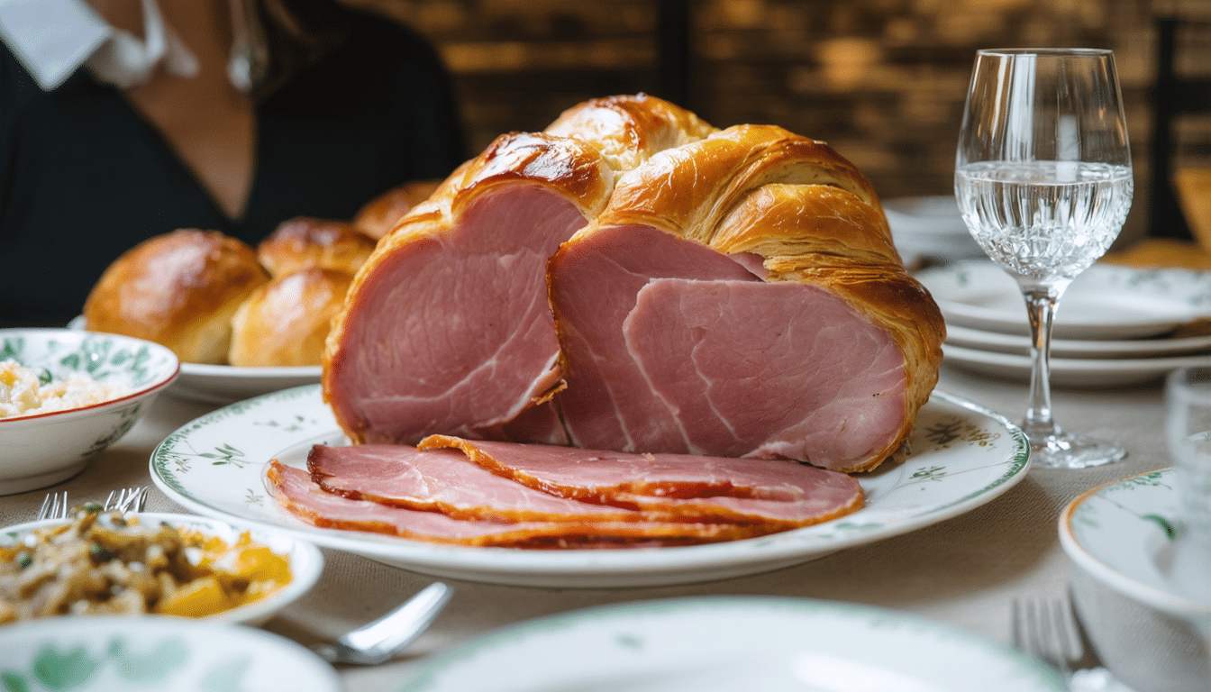 découvrez notre recette facile de jambon en croûte, avec une pâte maison parfaite et des conseils pour une cuisson homogène et réussie.