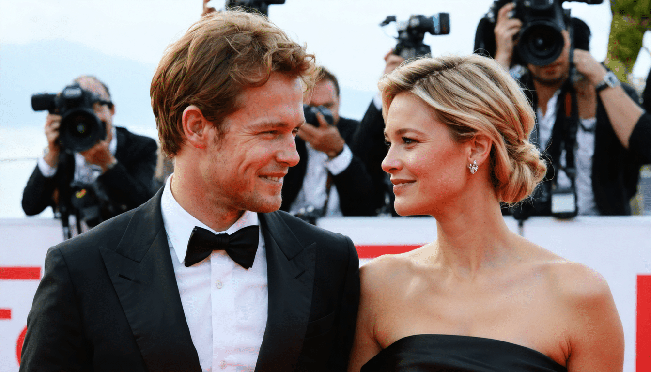 niels schneider révèle l'histoire surprenante derrière sa célèbre photo avec virginie efira à cannes, capturée grâce à l'intervention inattendue d'un autre comédien.