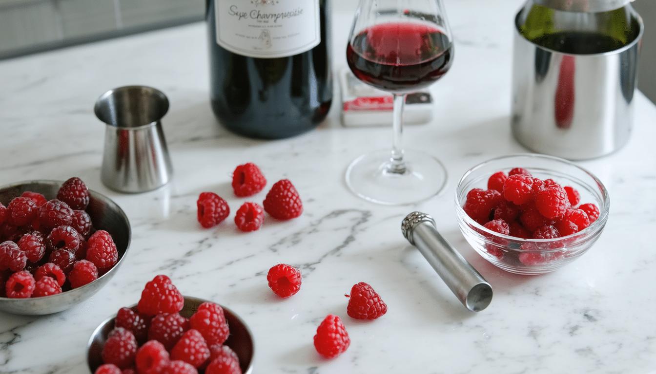 découvrez comment doser parfaitement les ingrédients de la soupe champenoise à la framboise, un cocktail festif et rafraîchissant idéal pour vos célébrations.