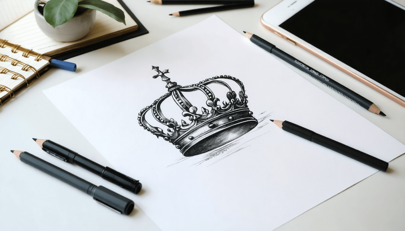 découvrez la symbolique du tatouage de couronne et explorez les styles graphiques variés de ce motif emblématique en dermographie.
