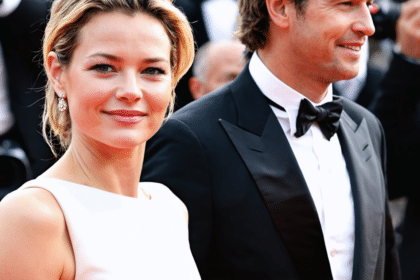 virginie efira reçoit une distinction prestigieuse à cannes, tandis que son compagnon niels schneider affiche un bonheur éclatant et une grande fierté.