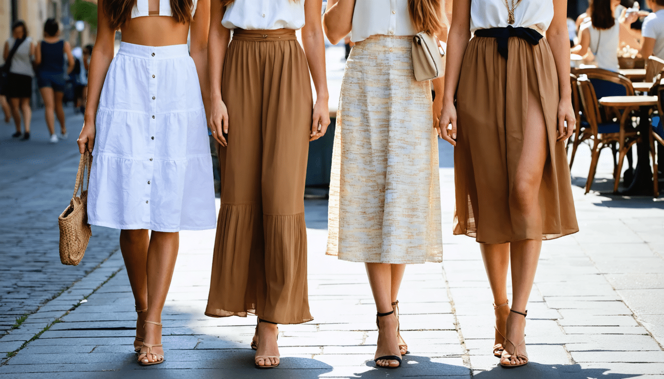 découvrez comment la jupe midi s'impose comme la pièce essentielle de cet été avec 4 looks irrésistibles à adopter pour un style tendance et confortable.