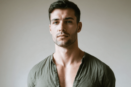 découvrez le décolleté masculin, plus sensuel qu’un col rond, qui réinvente nos basiques avec élégance et modernité.