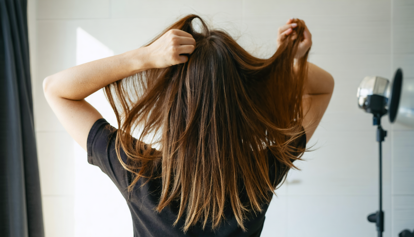découvrez un geste rapide et efficace pour redonner du volume à vos cheveux aplatis par la chaleur et leur rendre éclat et vitalité.