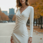 adoptez la robe incontournable de l’automne : élégamment drapée et flatteuse, elle sublime toutes les silhouettes avec chic.