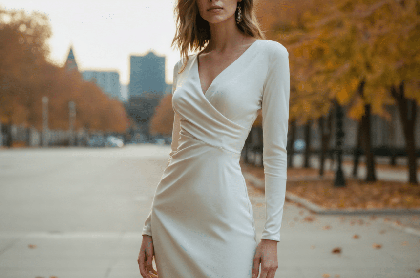 adoptez la robe incontournable de l’automne : élégamment drapée et flatteuse, elle sublime toutes les silhouettes avec chic.