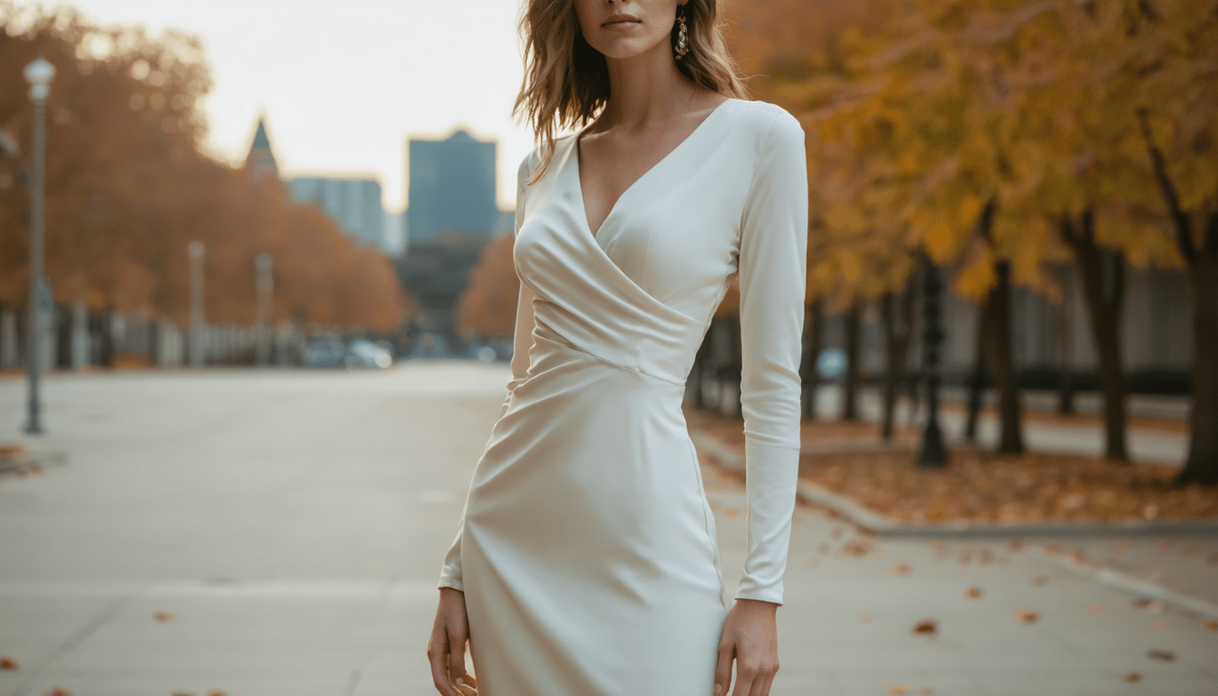 adoptez la robe incontournable de l’automne : élégamment drapée et flatteuse, elle sublime toutes les silhouettes avec chic.