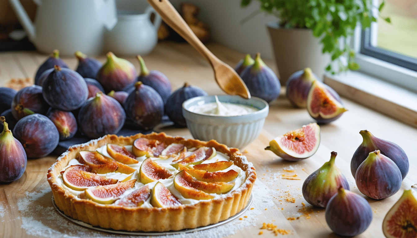 découvrez la recette gourmande de marjo pour préparer une tarte aux figues automnale accompagnée d'une chantilly onctueuse, parfaite pour savourer les saveurs de l'automne.
