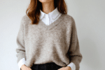 Chemise sous le pull : le duo preppy-chic, confortable et facile à adopter cet automne