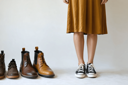 jupe midi en automne : découvrez comment l’associer à des bottines, des mocassins ou des baskets pour créer un look tendance et harmonieux.